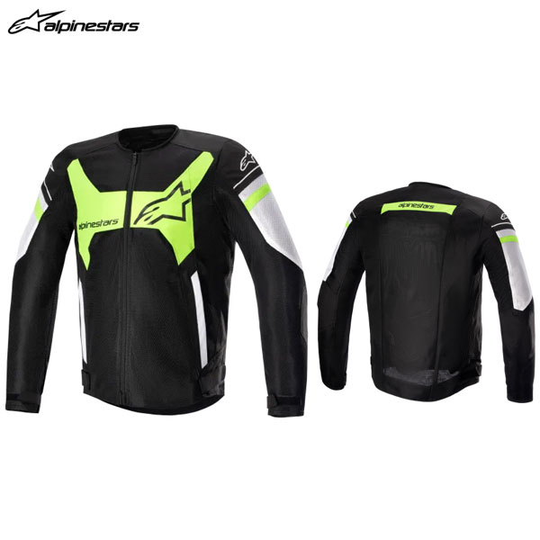 【7月31日出荷】alpinestars アルパインスターズ T-GP X SUPERAIR ジャケット ASIA 1263 BLACK WHITE GREEN FLUO[XLサイズ] ALP8059347163604｜PartsBoxSystemJapan