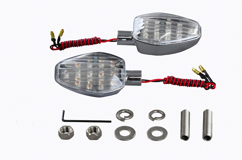 【4月21日出荷】POSH LW.LEDウインカー シングル SV/CL　096052
