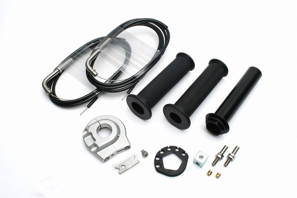 【在庫あり】ACTIVE(アクティブ) 汎用 ハイスロットルキットEVO2 汎用キット [ホルダー:スモール/シルバー] 巻取φ40 1064205