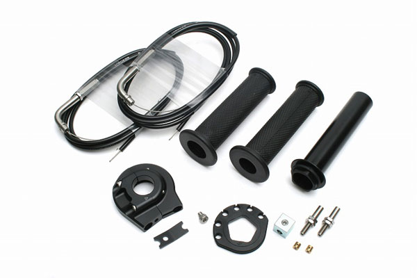 【在庫あり】ACTIVE(アクティブ) 汎用 ハイスロットルキットEVO2 汎用キット [ホルダー:スモール/ブラック] 巻取φ46 1064212