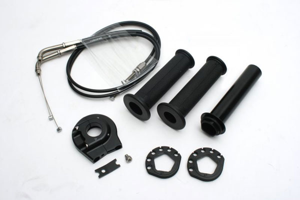 【在庫あり】ACTIVE(アクティブ) ニンジャ250R KAWASAKI カワサキ ハイスロットルキット [EVO2] ブラック 巻取φ40/42 1065708