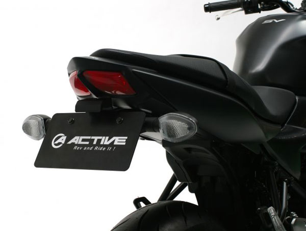 【在庫あり】ACTIVE(アクティブ) SV650/X SUZUKI スズキ フェンダーレスキット ブラック [LEDナンバー灯付き] 1155038｜PartsBoxSystemJapan