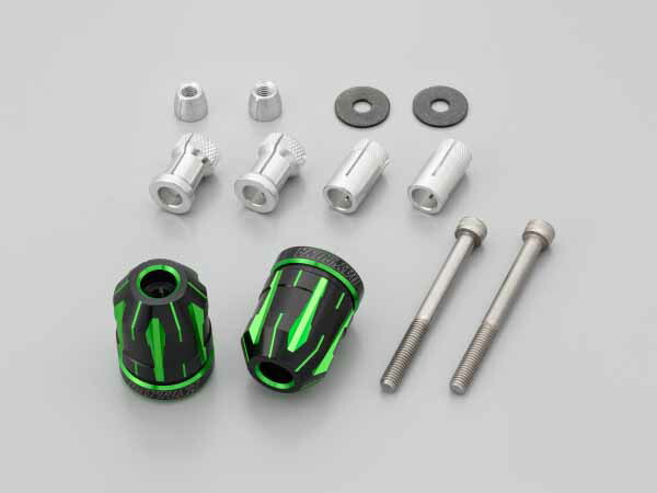 【4月22日出荷】デイトナ(DAYTONA) 中空汎用ハンドル/DIO-ZX/YZF-R3他 プレミアムゾーン ハンドルバーエンドプラグ TECHNO SUZUKI車/汎用ハンドル ライムグリーン DAY35473