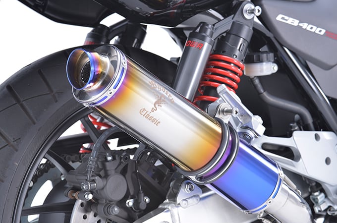 【4月18日出荷】アールズギア(R's Gear) CB400SF/SB('08～) ワイバンクラシック スリップオン チタンドラッグブルー[MH34-S3CD] MH34-S3CD 48,626円