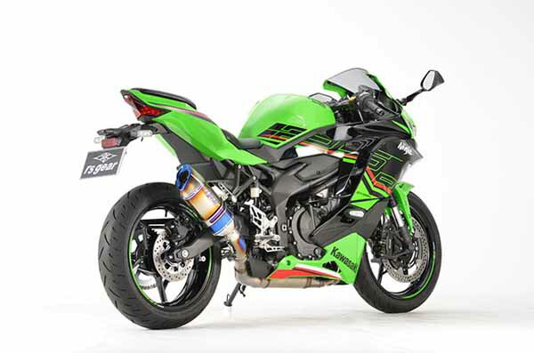 【7月22日出荷】アールズギア(R's Gear) ZX-25R SE(23-)/ZX-25R SE KRT(23-) スリップオンマフラー GPスペック チタンドラッグブルー GK43-T3SD|PartsBoxSystemJapan