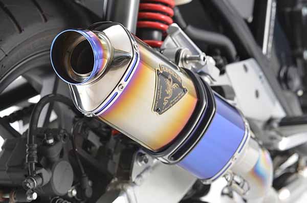 アールズギア(R's Gear) CB400SF/SB(18-)【2BL-NC42】 フルエキゾーストマフラー ワイバンR シングル チタンドラッグブル WH34-S1SD