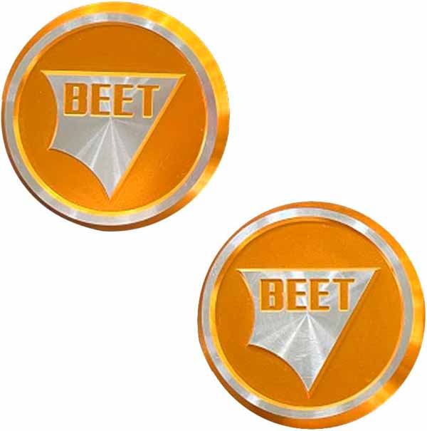 BEET エリミネーター400 スイングアームピポットプラグセット ゴールド 0427-KI4-10