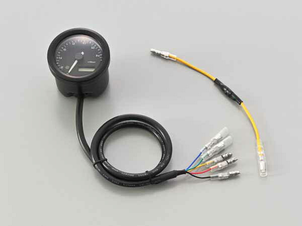 【4月10日出荷】デイトナ 汎用 VELONA 電気式タコメーター φ48 15000rpm ブラックボディ 3色LED DAY44199