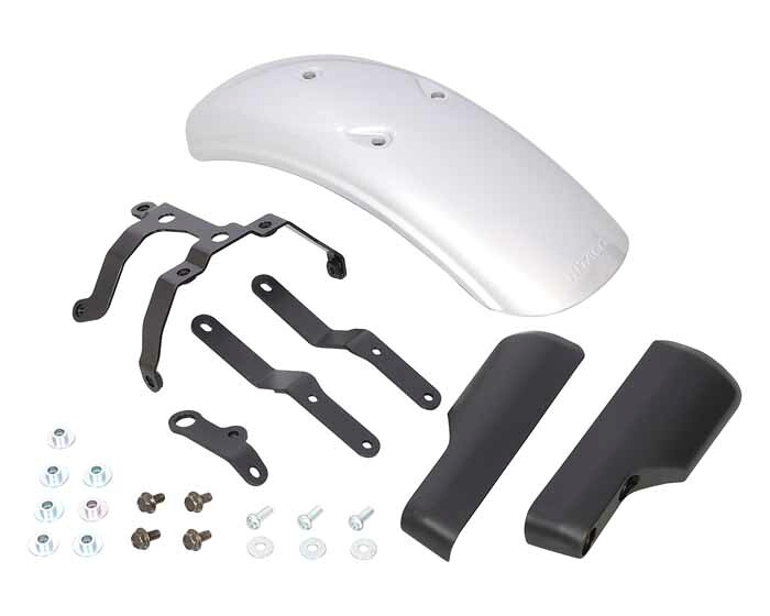 【7月25日出荷】キタコ(KITACO) ダックス125(JB04) フロントフェンダーKIT シルバー塗装 680-1320060|PartsBoxSystemJapan