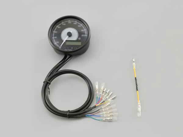 【4月10日出荷】デイトナ VELONA 電気式タコ＆スピードメーター φ80 15000rpｍ DAY48143