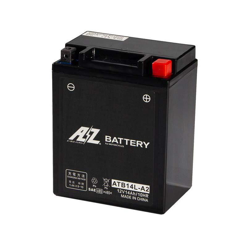 【4月10日出荷】AZバッテリー ATB14L-A2-SMF 液入り充電済 ATB14L-A2-SMF