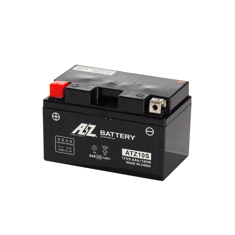 【4月10日出荷】AZバッテリー ATZ10S 液入り充電済 ATZ10S