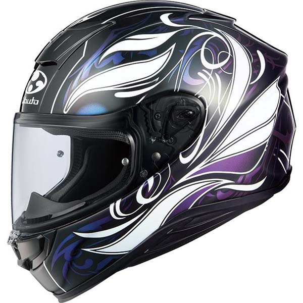 【4月11日出荷】OGK Kabuto AEROBLADE6 ELFIDARK ブラックホワイトパープル XLサイズ(61-62) OGK4966094614539