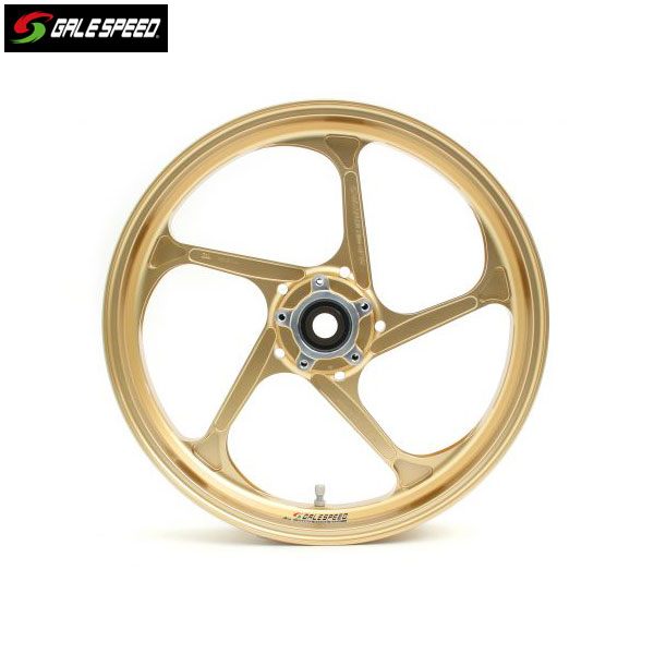 GALE SPEED (ゲイルスピード) MV AGUSTA BRUTALE 800 アルミ鍛造ホイール [TYPE-GP1S/モノアーム用] フロント 350-17 ゴールド ガラスコーティング仕様 29195067Q