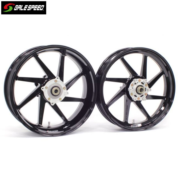 GALE SPEED (ゲイルスピード) ZX-14R/ZX-10R/ZX-6R アルミ鍛造ホイール [TYPE-E] フロント 350-17 グロスブラック ガラスコーティング仕様 29471014GBQ｜PartsBoxSystemJapan