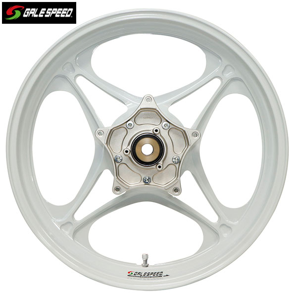GALE SPEED (ゲイルスピード) XJR1300 00-02(国内)/1300 99-03(逆車) アルミ鍛造ホイール [TYPE-J] フロント 350-17 ソリッドホワイト 29530002SW