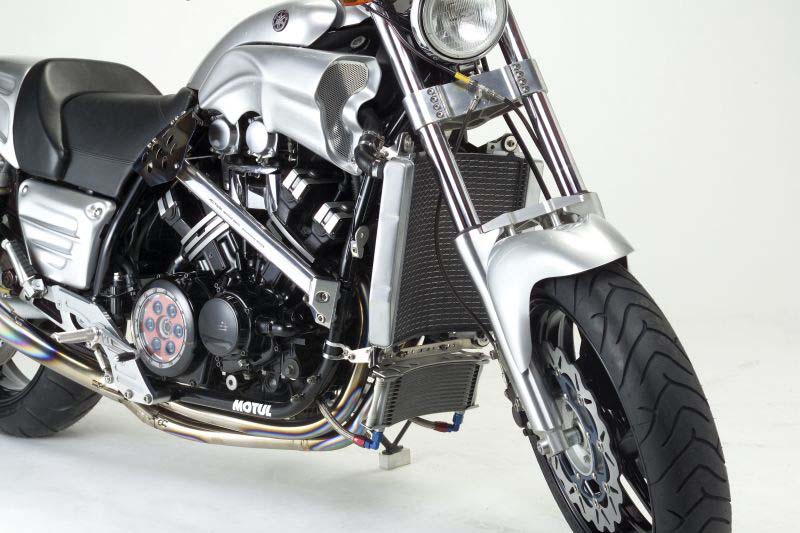 ACTIVE(アクティブ) V MAX1200 ACTIVE アクティブ ビッグラジエーター専用 ラウンドオイルクーラーキット シルバー AC14034213