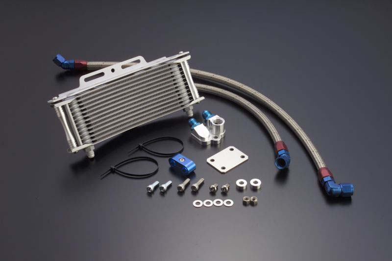 ACTIVE(アクティブ) Z1000J Z1000R KAWASAKI カワサキ オイルクーラーキット(下出し)ラウンド シルバー♯6 AC14038313