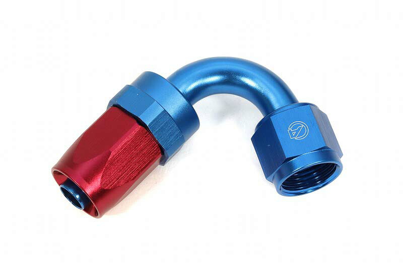【4月11日入荷予定 受付中】ACTIVE(アクティブ) ＃8 120°ベントチューブフィッティング (ブルー/レッド) AC4008120