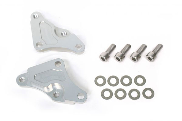 ACTIVE(アクティブ) ゼファー1100 GPZ900R ゼファー400χ KAWASAKI カワサキ キャリパーサポート シルバー (brembo 65mmピッチ＆大型ローター径対応) 1470031S