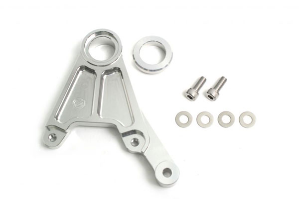 【在庫あり】ACTIVE(アクティブ) ZRX1200ダエグ ZRX1100 KAWASAKI カワサキ リアキャリパーサポート シルバー (2POT 84mmピッチ＆STD径) 1470060SN