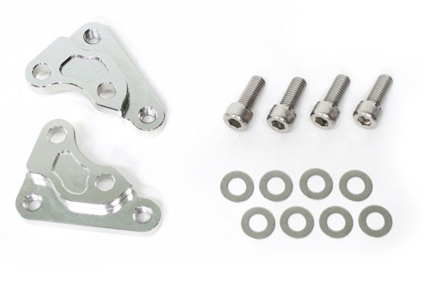 【4月11日入荷予定 受付中】ACTIVE(アクティブ) ゼファー1100/400χ GPZ900R ZRX400 KAWASAKI カワサキ キャリパーサポート シルバー (brembo 40mmピッチ＆大型ローター径対応) 1475007S
