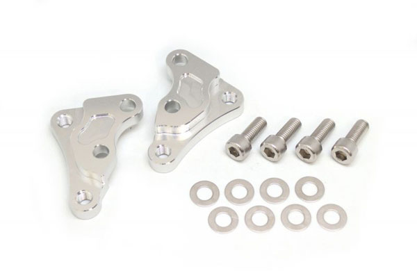 ACTIVE(アクティブ) GPZ900R ゼファー400χ ZRX400 KAWASAKI カワサキ キャリパーサポート シルバー (brembo 40mmピッチ＆大型ローター径対応) 1477005S