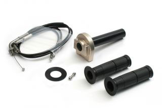 【在庫あり】ACTIVE(アクティブ) グロム GROM HONDA ホンダ スロットルキット TYPE-1 Tゴールド 巻取φ44 [メッキ金具] 1071048｜PartsBoxSystemJapan