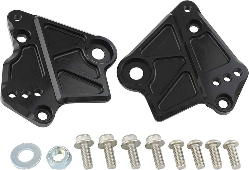 【4月10日出荷】シフトアップ NSF100 NSR50 NSR80 ガセットステップアッププレート ブラック 210075-06