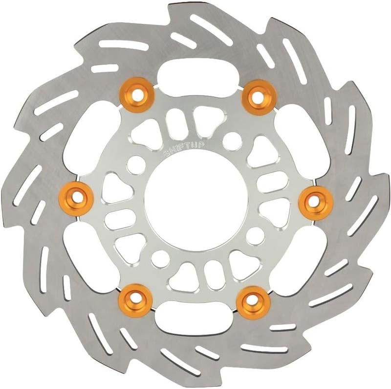 シフトアップ モンキー ホンダ HONDA ウェーブフローティングディスクローター 220mm シルバー/ゴールド 260054-03