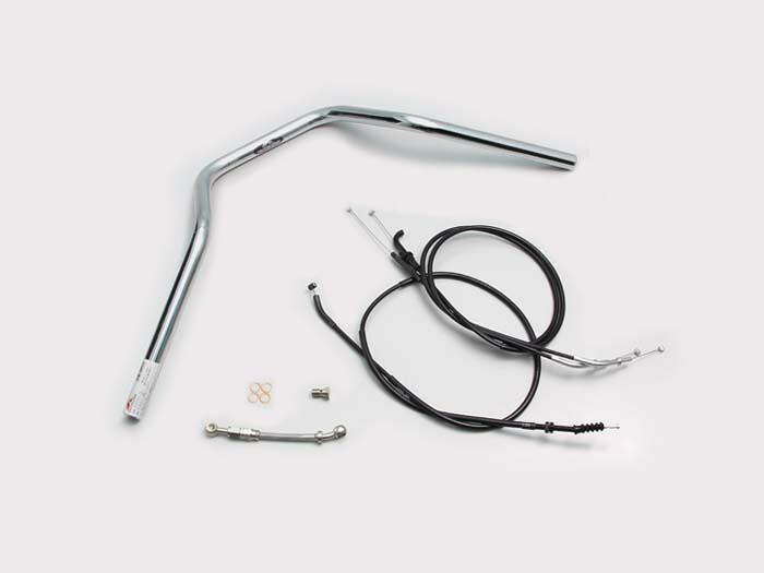 【×欠品中 納期未定】ハリケーン Z650RS カワサキ KAWASAKI ＰＯＬＩＣＥ ４型 ハンドルSET クロームメッキ H719-068C