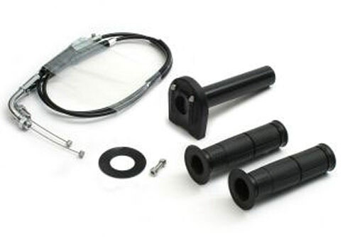 ACTIVE(アクティブ) デイトナ675 TRIUMPH トライアンフ スロットルキット TYPE-3 ブラック 巻取φ36 [メッキ金具] 1067443