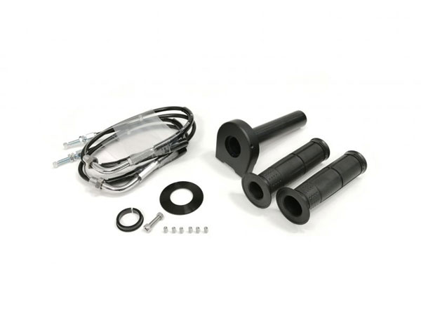 ACTIVE(アクティブ) 汎用スロットルキット TYPE-2 ブラック 巻取φ40 [ワイヤー:メッキ金具 700mm] 1062412