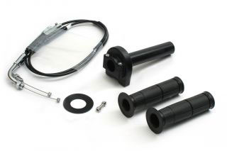 【4月11日入荷予定 受付中】ACTIVE(アクティブ) 999/R/S 749/R/S DUCATI ドゥカティ FZ-1 YAMAHA ヤマハ スロットルキット TYPE-1 ブラック 巻取φ32 [メッキ金具] 1069079