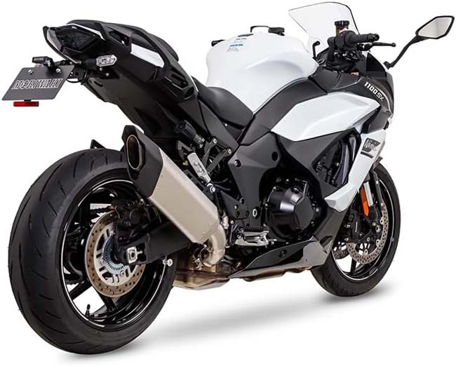 モリワキ Ninja1000SX カワサキ Exhaust BLADE ホワイトチタン スリップオンマフラー 01810-FJ266-10