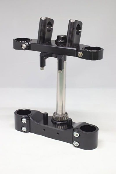 ACTIVE(アクティブ) GPZ900R KAWASAKI カワサキ コンバーチブルステムキット φ43 ブラック(ハンドルポスト径φ22.2) 13670014