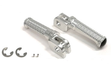 【4月16日入荷予定 受付中】ACTIVE(アクティブ) KAWASAKI系 ステップバー (ライダー側) シルバー 17700004S