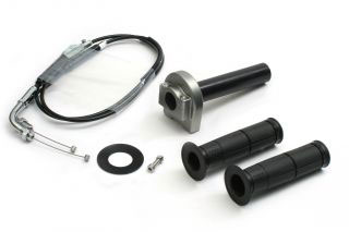 【在庫あり】ACTIVE(アクティブ) モンキー125 MONKEY125 HONDA ホンダ スロットルキット TYPE-1 ガンメタ 巻取φ40 [メッキ金具] 1071063｜PartsBoxSystemJapan