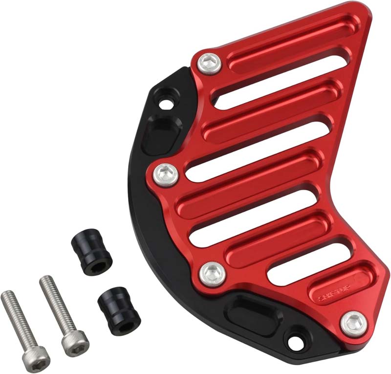 シフトアップ モンキー125 CT125 GROM ビレットスプロケットカバー ブラック/レッド 260201-62