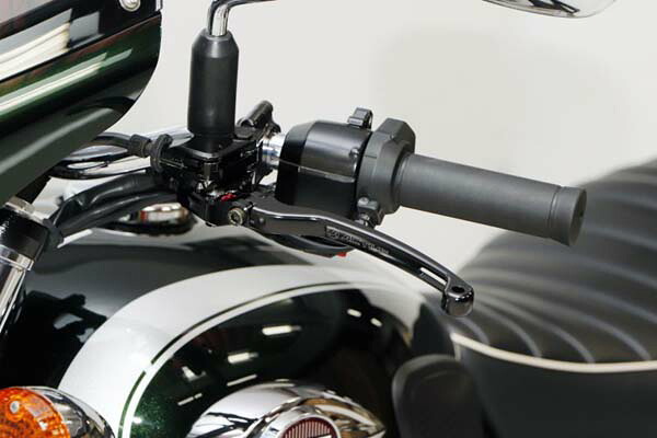 【4月26日入荷予定 受付中】ACTIVE(アクティブ) W800 ゼファー750 メグロK3 KAWASAKI カワサキ STFクラッチレバー[ブラック] 12071107