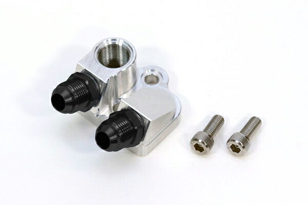 【在庫あり】ACTIVE(アクティブ) Z1000J Z1000R KAWASAKI カワサキ オイルクーラーキット取り出しセット #6 [シルバー/ブラック] 14057122B｜PartsBoxSystemJapan