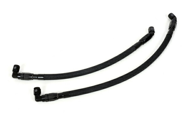 ACTIVE(アクティブ) ゼファー400/χ/750/750RS他 KAWASAKI カワサキ ラウンドオイルクーラーホースセット #6 9インチ13段 ブラック仕様 AC14057238B