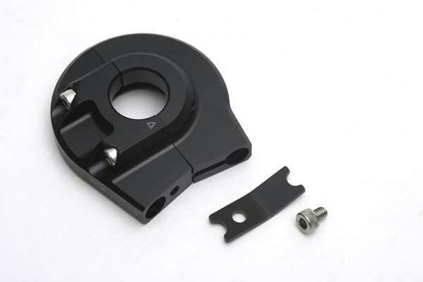 【4月11日入荷予定 受付中】ACTIVE(アクティブ) アルミスロットルホルダー TYPE-EVO2 ラージ[ブラック] 1060358