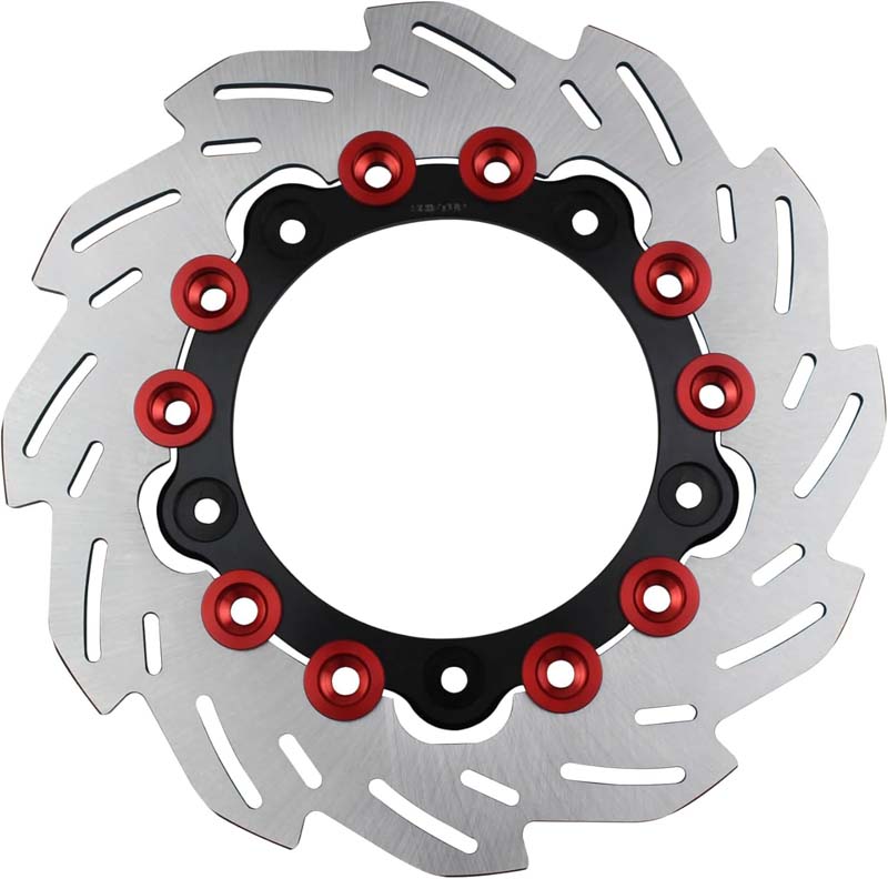 シフトアップ モンキー125 GROM DAX125 ブレーキ フロントウェーブディスクローター220mm (純正サイズ）BK/RD 290050-06