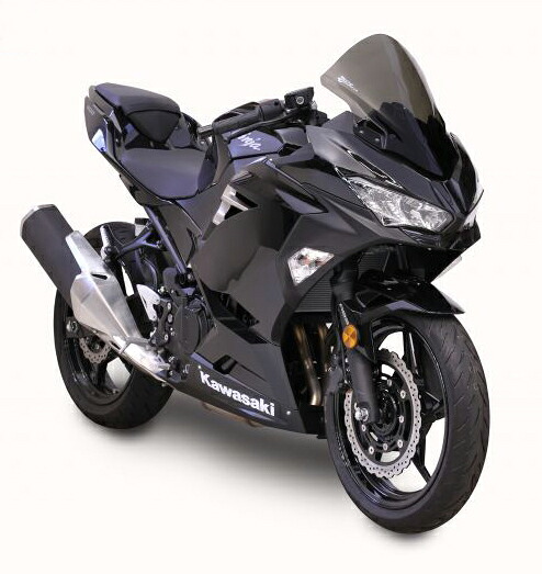 【9月3日入荷予定 受付中】ゼログラビティ ニンジャ250(ABS) ニンジャ400(ABS) KAWASAKI カワサキ スクリーン コルサ[スモーク] 2428302｜PartsBoxSystemJapan