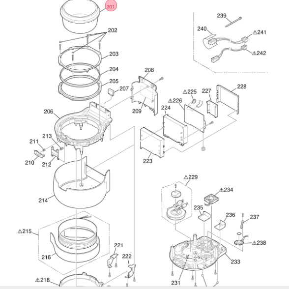 三菱 MITSUBISHI ジャー炊飯器 内釜 内なべ 内鍋 M15X03340|パーツコムストア