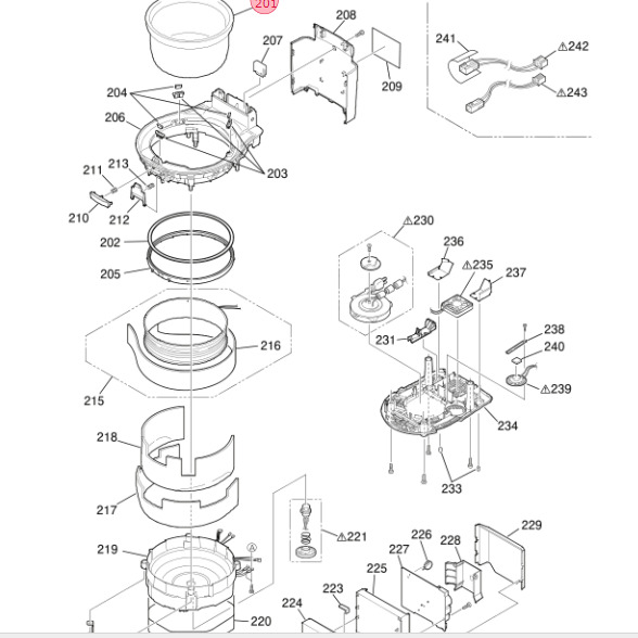 三菱 MITSUBISHI ジャー炊飯器 内釜 内なべ 内鍋 M15X52340｜パーツコムストア