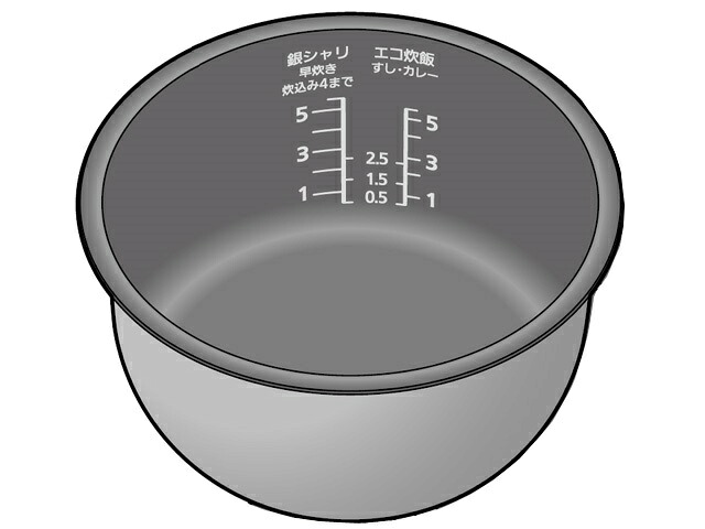 パナソニック Panasonic 炊飯器用内釜（内なべ） ARE50-J97｜パーツコムストア