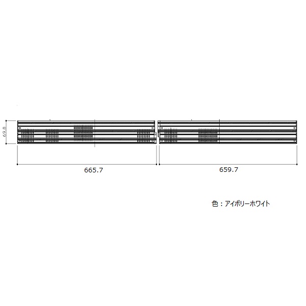 TOTO 浴室 ドア W1400分割レール（アイボリーホワイト） AFKH237N1YA 7,341円