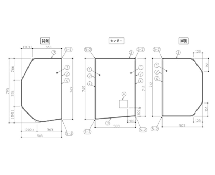 TOTO 2階建てバス御部屋 風呂上蓋 KG165STPラクかる3枚R AFKKS81058RSAA31W